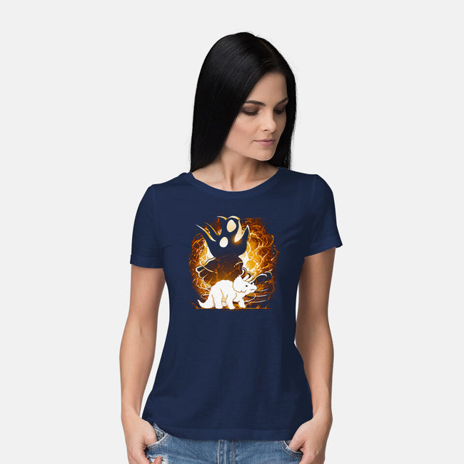 Triceratops-Womens-Basic-Tee-Vallina84