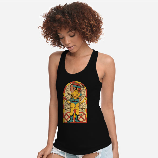 Blessed Beast-Womens-Racerback-Tank-Hafaell