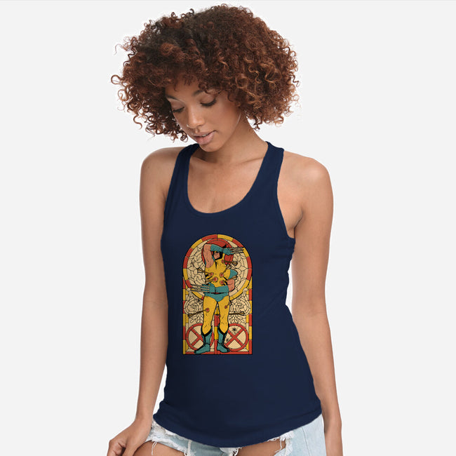 Blessed Beast-Womens-Racerback-Tank-Hafaell