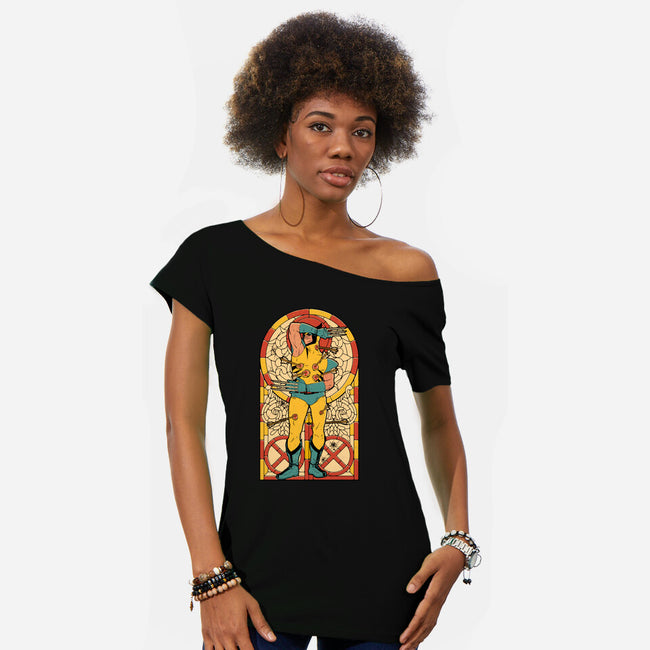 Blessed Beast-Womens-Off Shoulder-Tee-Hafaell