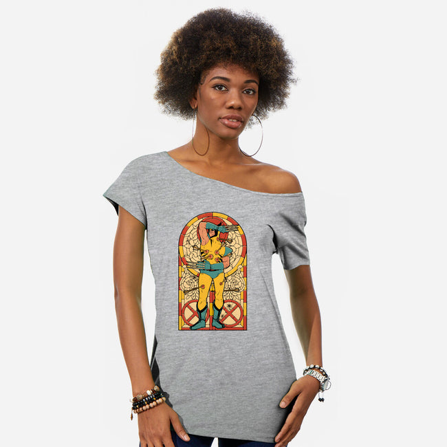 Blessed Beast-Womens-Off Shoulder-Tee-Hafaell