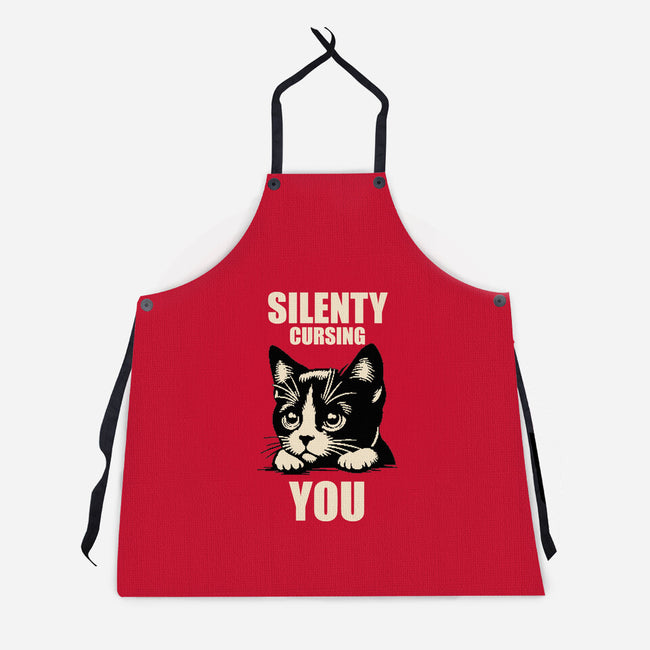 Silently Cursing You-Unisex-Kitchen-Apron-turborat14