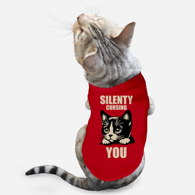 Silently Cursing You-Cat-Basic-Pet Tank-turborat14