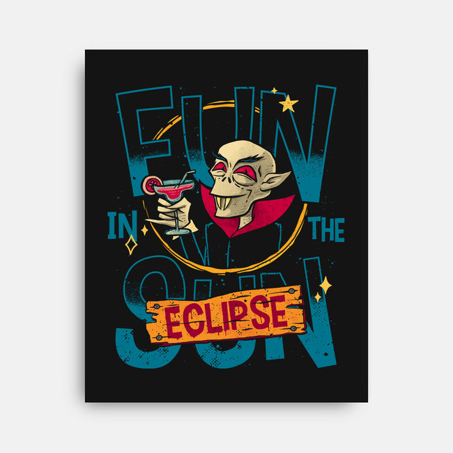 Fun In The Eclipse-None-Stretched-Canvas-teesgeex