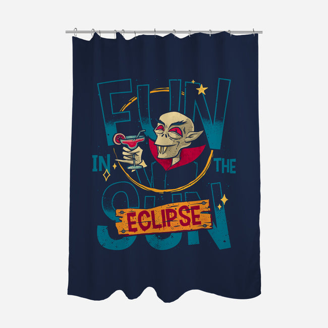 Fun In The Eclipse-None-Polyester-Shower Curtain-teesgeex