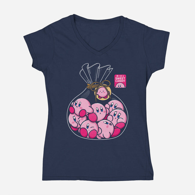 Candies-Womens-V-Neck-Tee-Xentee