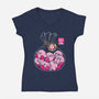 Candies-Womens-V-Neck-Tee-Xentee