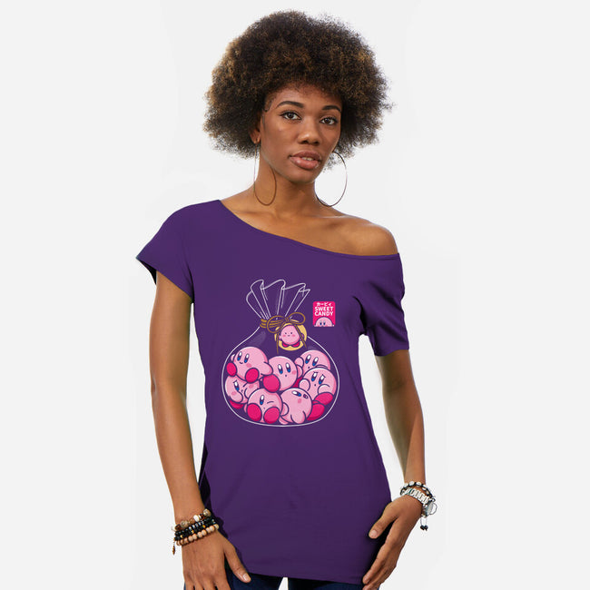 Candies-Womens-Off Shoulder-Tee-Xentee