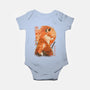 Red Fox Samurai-Baby-Basic-Onesie-dandingeroz