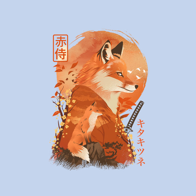 Red Fox Samurai-None-Stretched-Canvas-dandingeroz