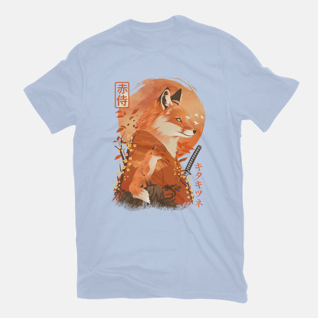 Red Fox Samurai-Womens-Fitted-Tee-dandingeroz