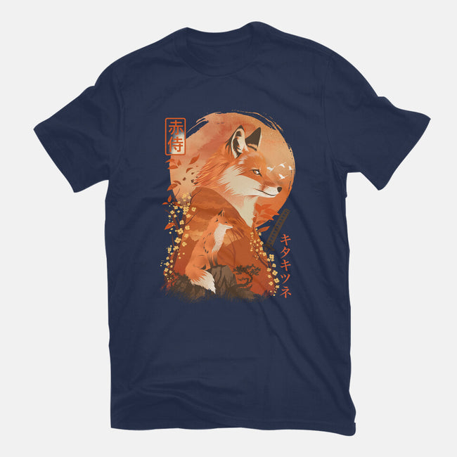 Red Fox Samurai-Mens-Basic-Tee-dandingeroz