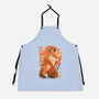 Red Fox Samurai-Unisex-Kitchen-Apron-dandingeroz