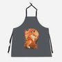 Red Fox Samurai-Unisex-Kitchen-Apron-dandingeroz