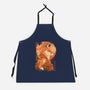 Red Fox Samurai-Unisex-Kitchen-Apron-dandingeroz