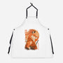 Red Fox Samurai-Unisex-Kitchen-Apron-dandingeroz