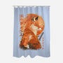 Red Fox Samurai-None-Polyester-Shower Curtain-dandingeroz