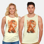 Red Fox Samurai-Unisex-Basic-Tank-dandingeroz