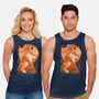 Red Fox Samurai-Unisex-Basic-Tank-dandingeroz