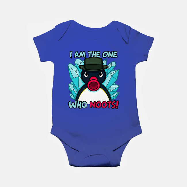 The One Who Noots-Baby-Basic-Onesie-Raffiti