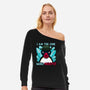 The One Who Noots-Womens-Off Shoulder-Sweatshirt-Raffiti