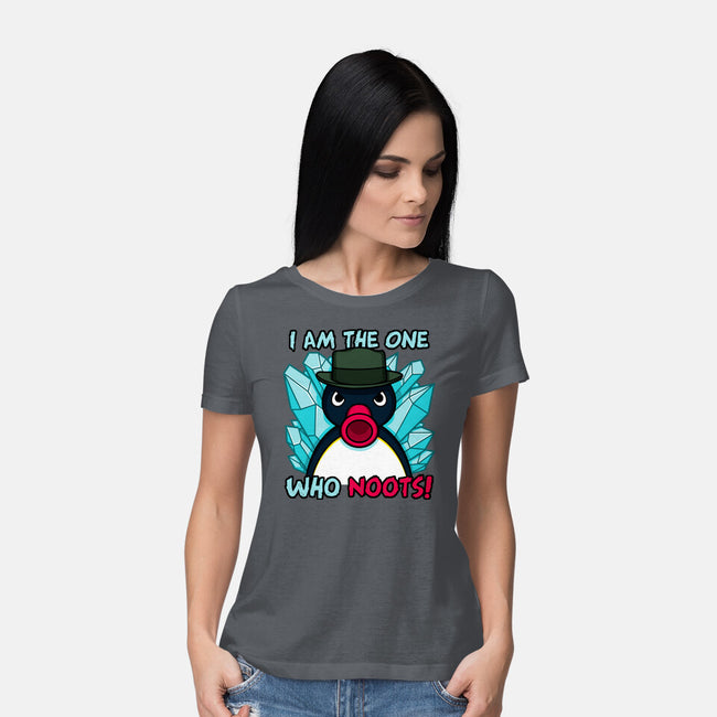 The One Who Noots-Womens-Basic-Tee-Raffiti