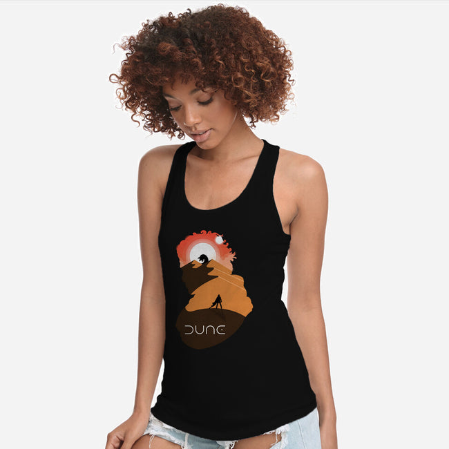 Dune Silhouette-Womens-Racerback-Tank-Tri haryadi