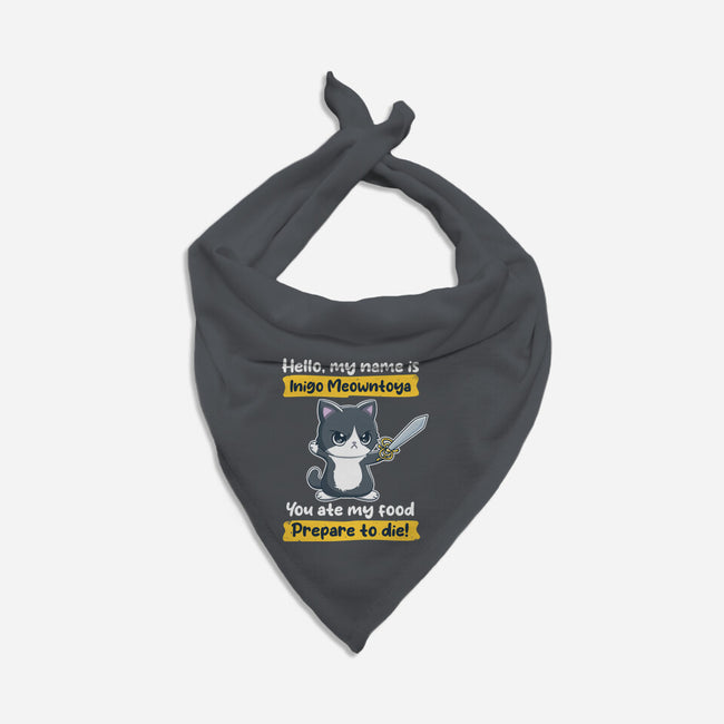 Inigo Meowntoya-Cat-Bandana-Pet Collar-retrodivision