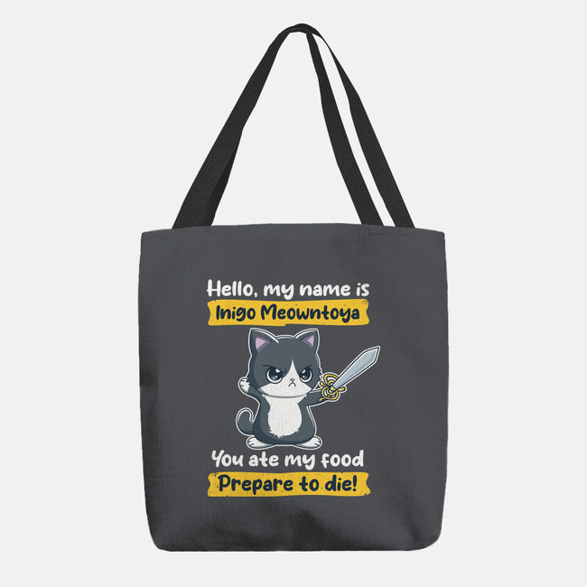 Inigo Meowntoya-None-Basic Tote-Bag-retrodivision