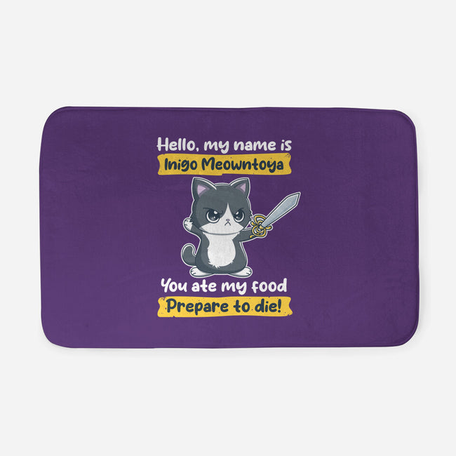 Inigo Meowntoya-None-Memory Foam-Bath Mat-retrodivision