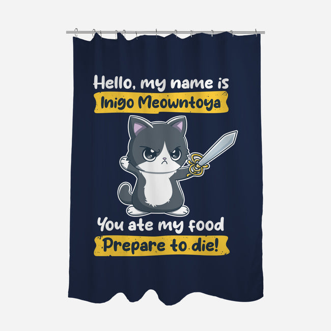 Inigo Meowntoya-None-Polyester-Shower Curtain-retrodivision