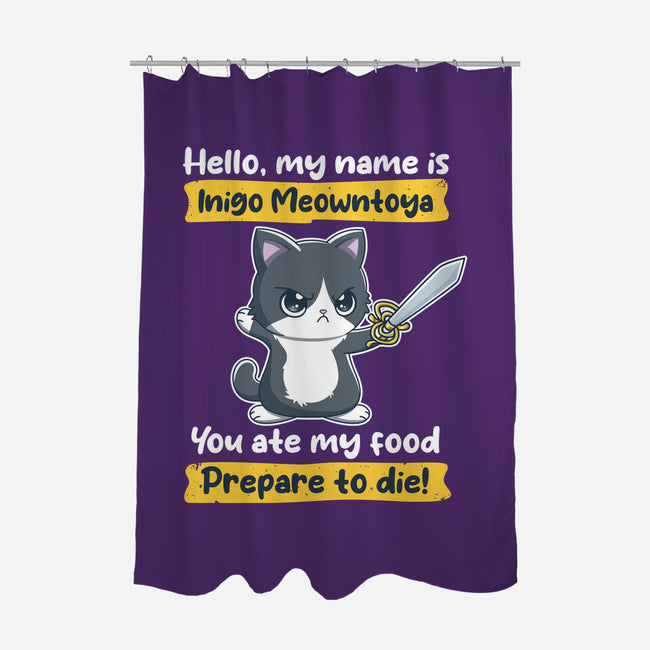 Inigo Meowntoya-None-Polyester-Shower Curtain-retrodivision