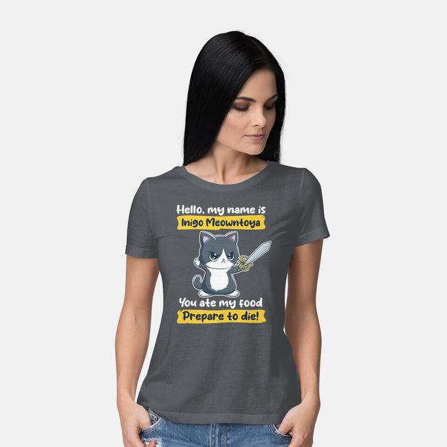 Inigo Meowntoya-Womens-Basic-Tee-retrodivision