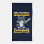 Inigo Meowntoya-None-Beach-Towel-retrodivision