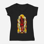 Guardian Of Chaos-Womens-V-Neck-Tee-Hafaell