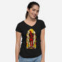 Guardian Of Chaos-Womens-V-Neck-Tee-Hafaell