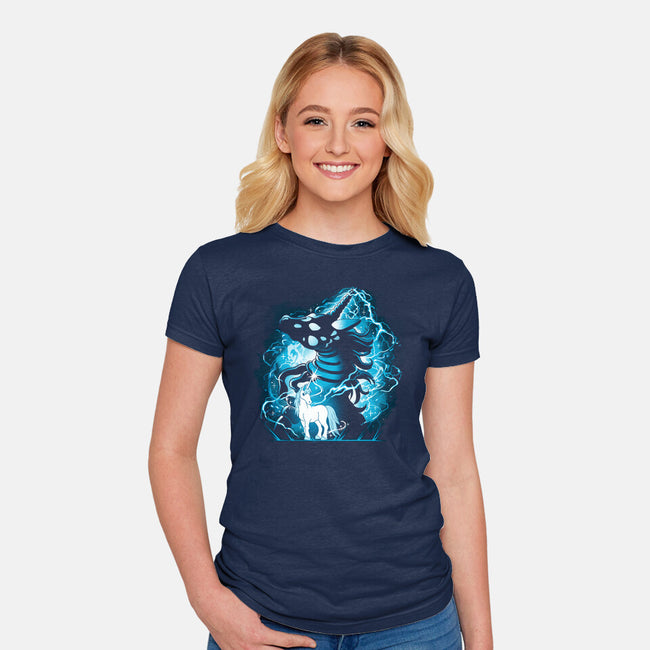 Unicorn Bones-Womens-Fitted-Tee-Vallina84