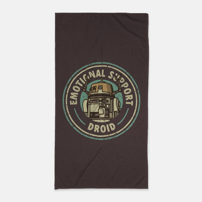 Emotional Support Droid-None-Beach-Towel-retrodivision