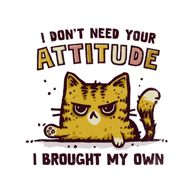 I Don't Need Your Attitude-Womens-V-Neck-Tee-kg07