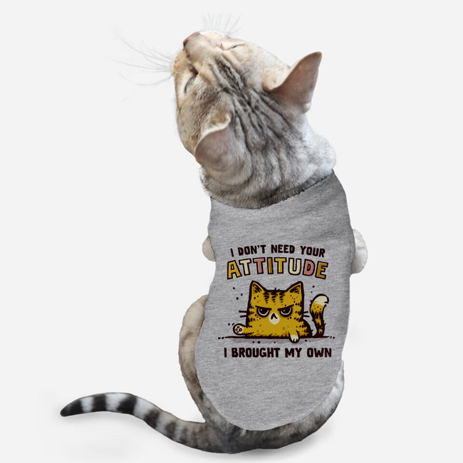 I Don't Need Your Attitude-Cat-Basic-Pet Tank-kg07