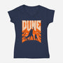 Dune Slayer-Womens-V-Neck-Tee-rocketman_art