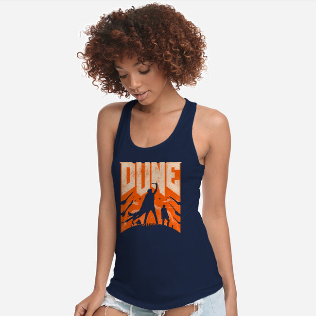 Dune Slayer-Womens-Racerback-Tank-rocketman_art