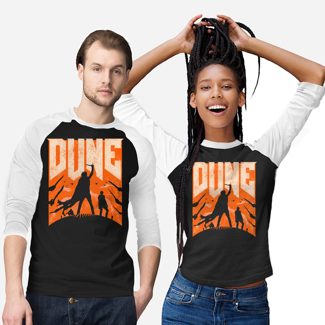 Dune Slayer-Unisex-Baseball-Tee-rocketman_art