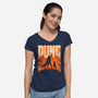 Dune Slayer-Womens-V-Neck-Tee-rocketman_art