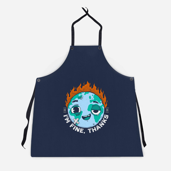 I'm Fine Thanks-Unisex-Kitchen-Apron-StudioM6