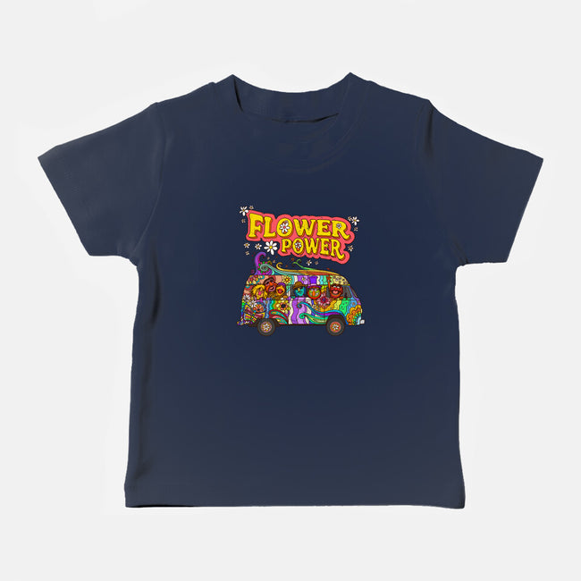 Flower Power Bus-Baby-Basic-Tee-drbutler