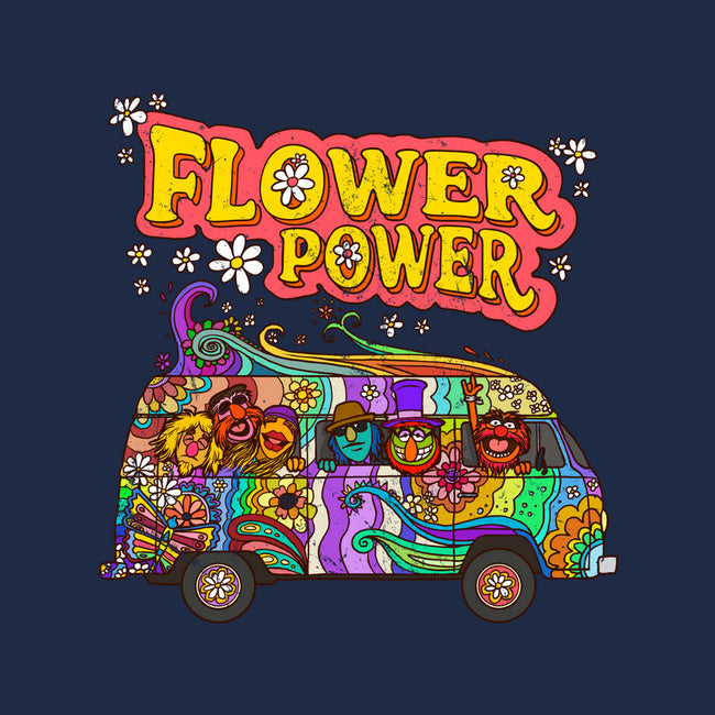 Flower Power Bus-Unisex-Basic-Tee-drbutler
