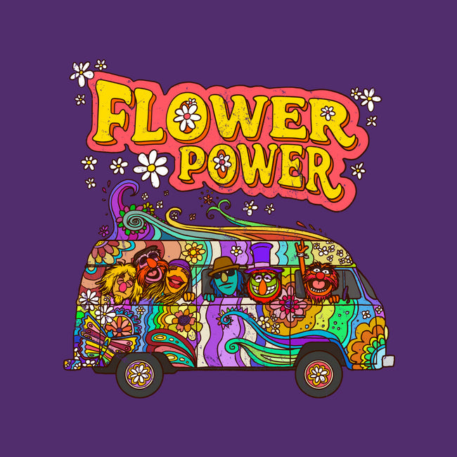 Flower Power Bus-None-Stretched-Canvas-drbutler