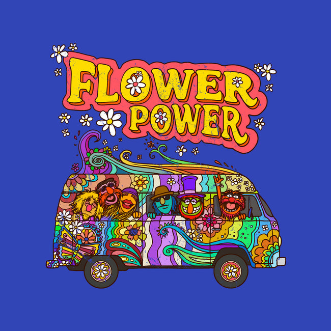 Flower Power Bus-Youth-Basic-Tee-drbutler