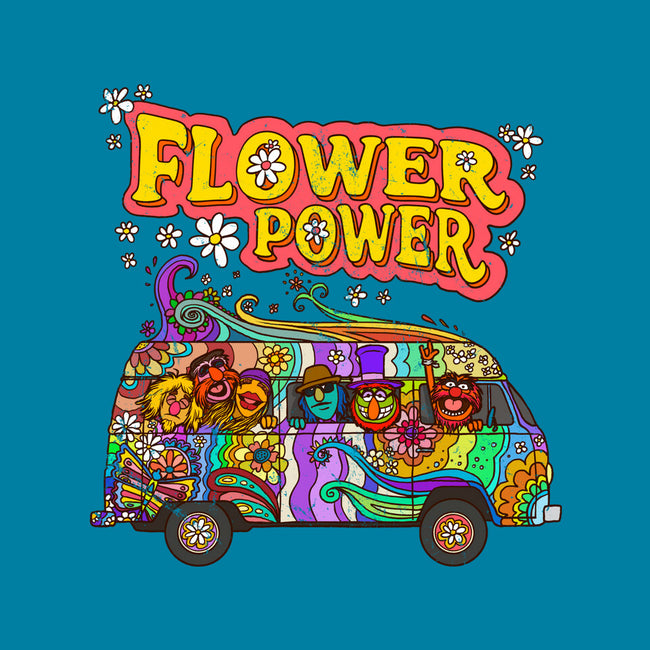 Flower Power Bus-Unisex-Kitchen-Apron-drbutler